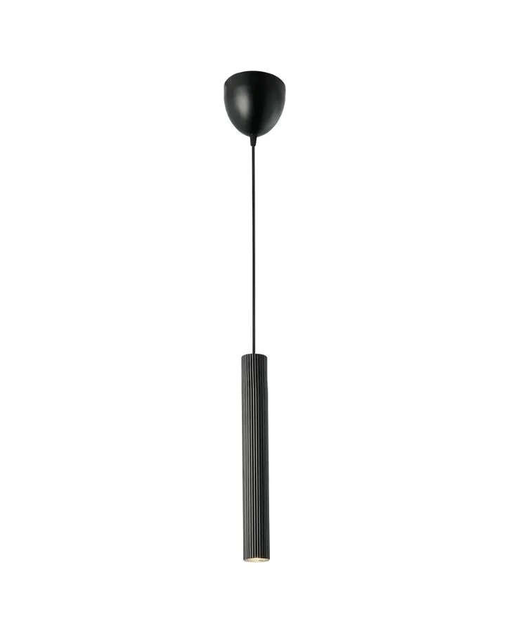 Reeded Metal Vertical Pendant