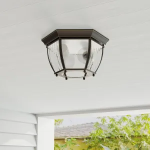 Roman Coach Collection Two-Light 11" Flush Mount