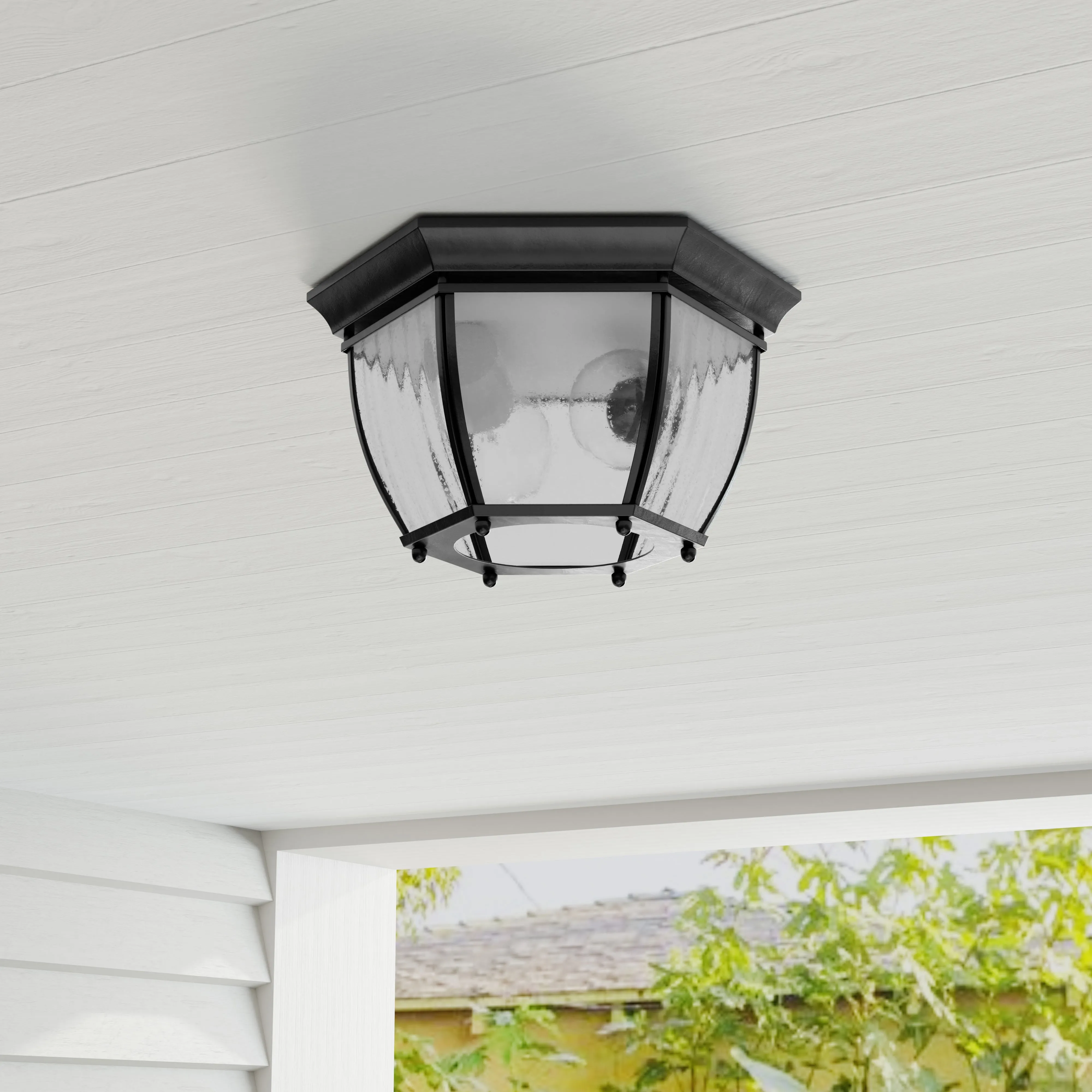 Roman Coach Collection Two-Light 11" Flush Mount