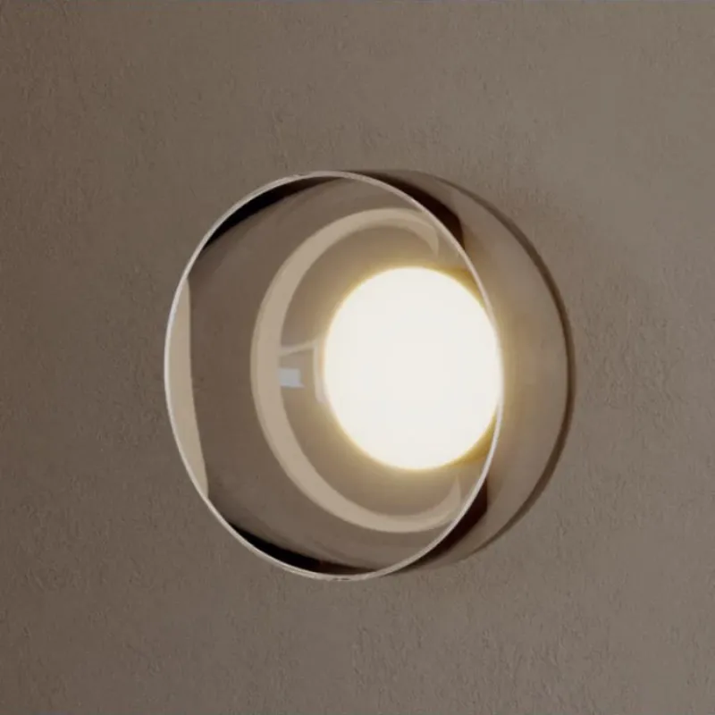Rounded Glass Wall Light