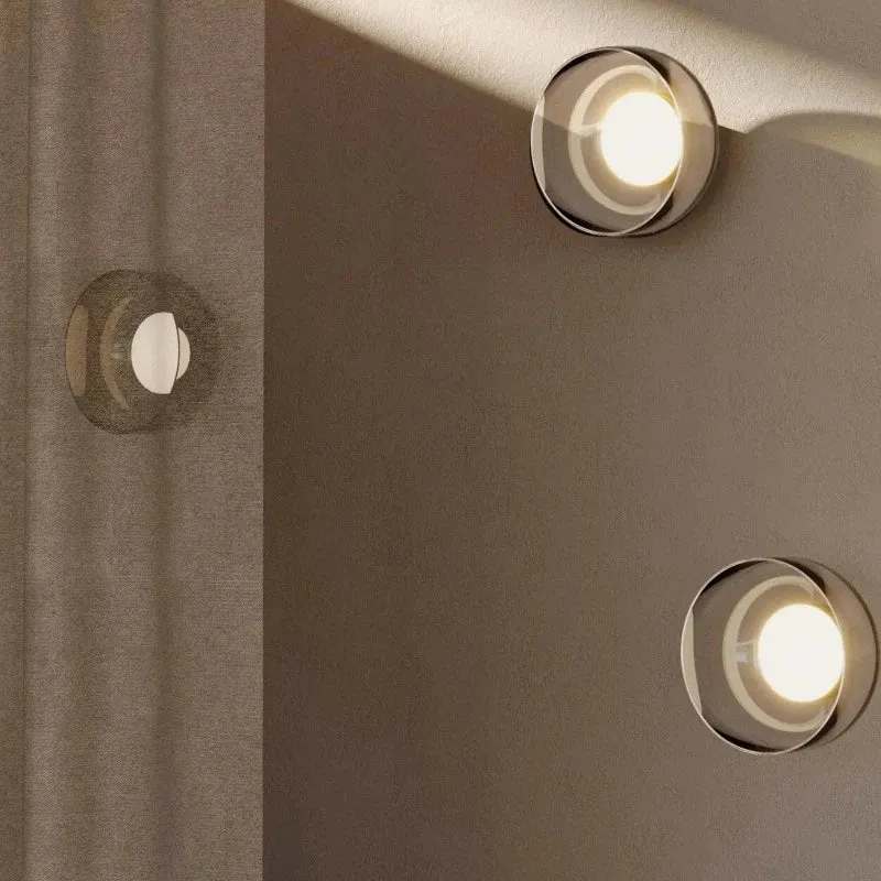 Rounded Glass Wall Light