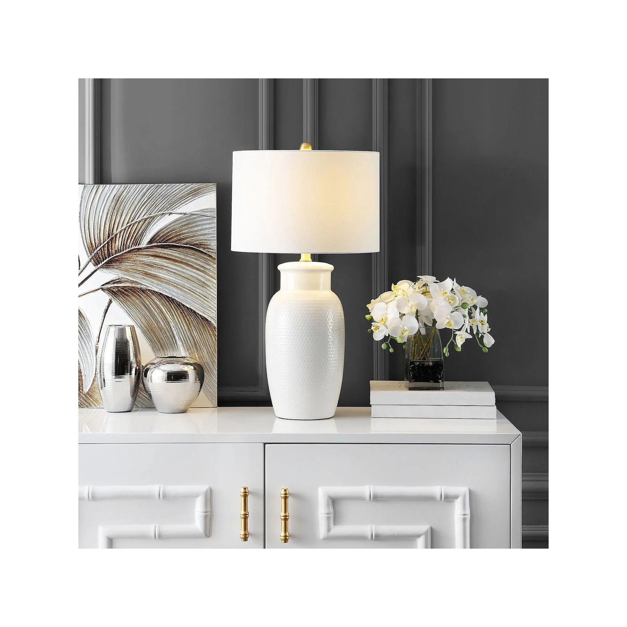 Safavieh 27.5" Norsi Table Lamp - IVORY ONE SIZE