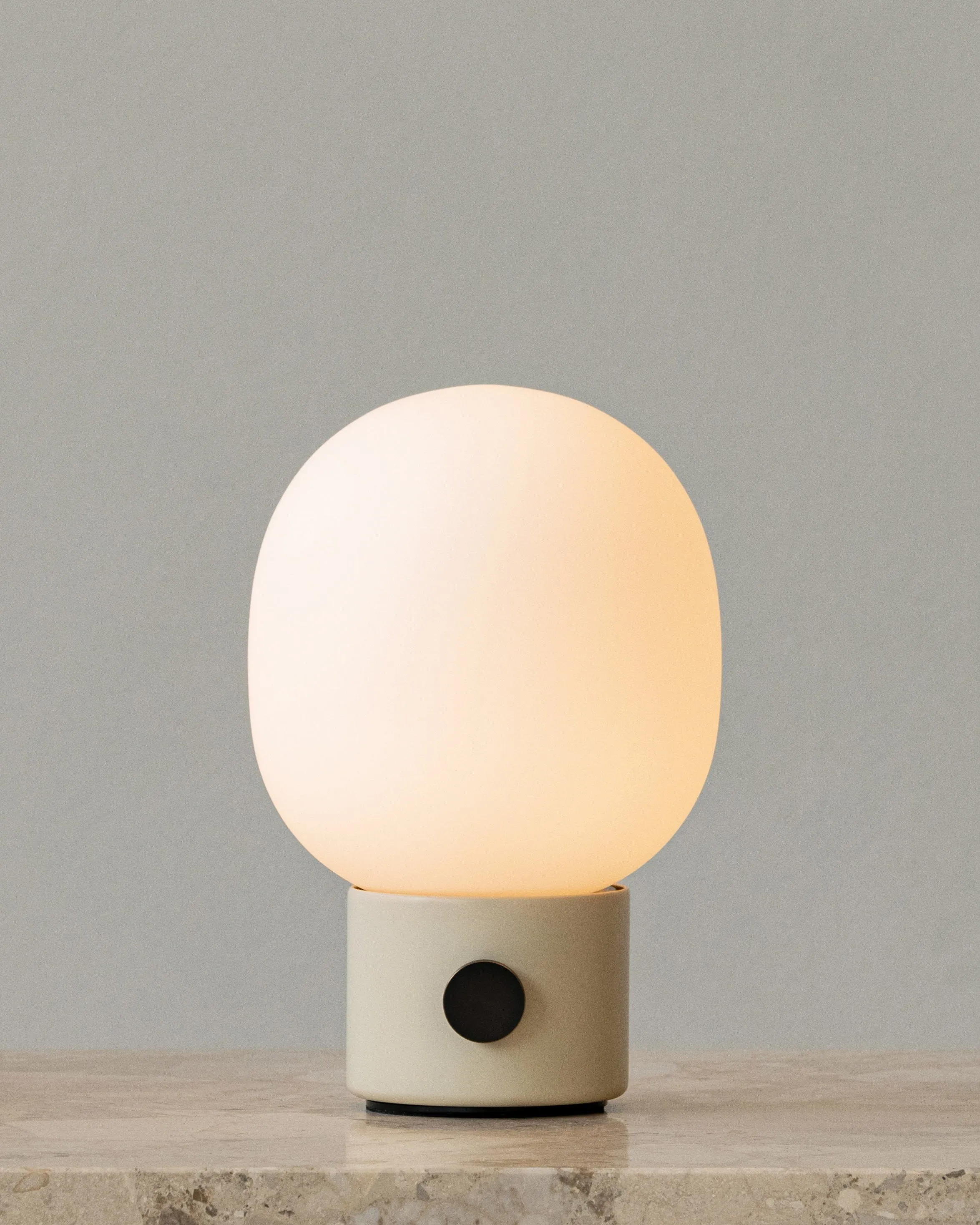 Scandinavian Portable Oval Table Lamp