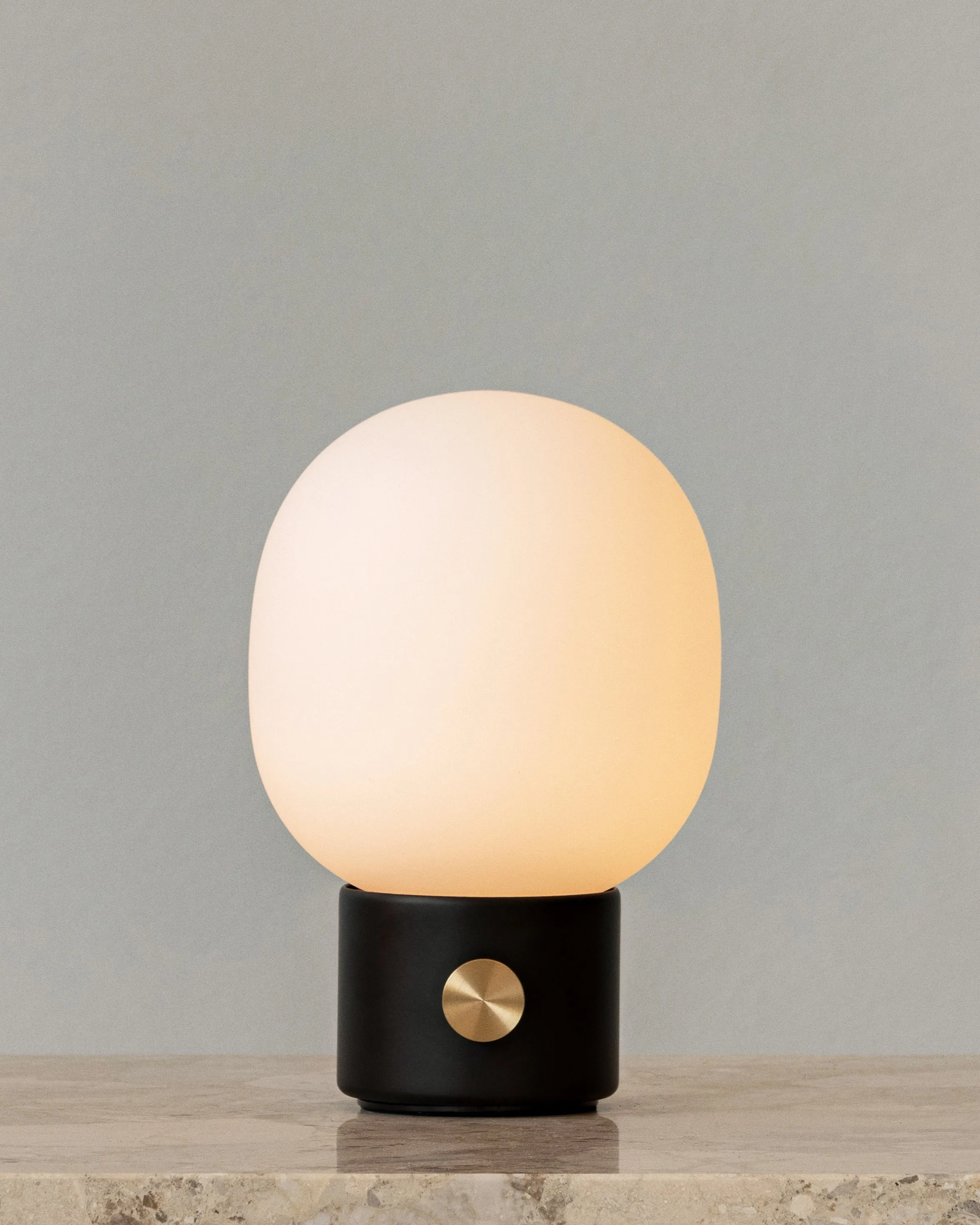 Scandinavian Portable Oval Table Lamp