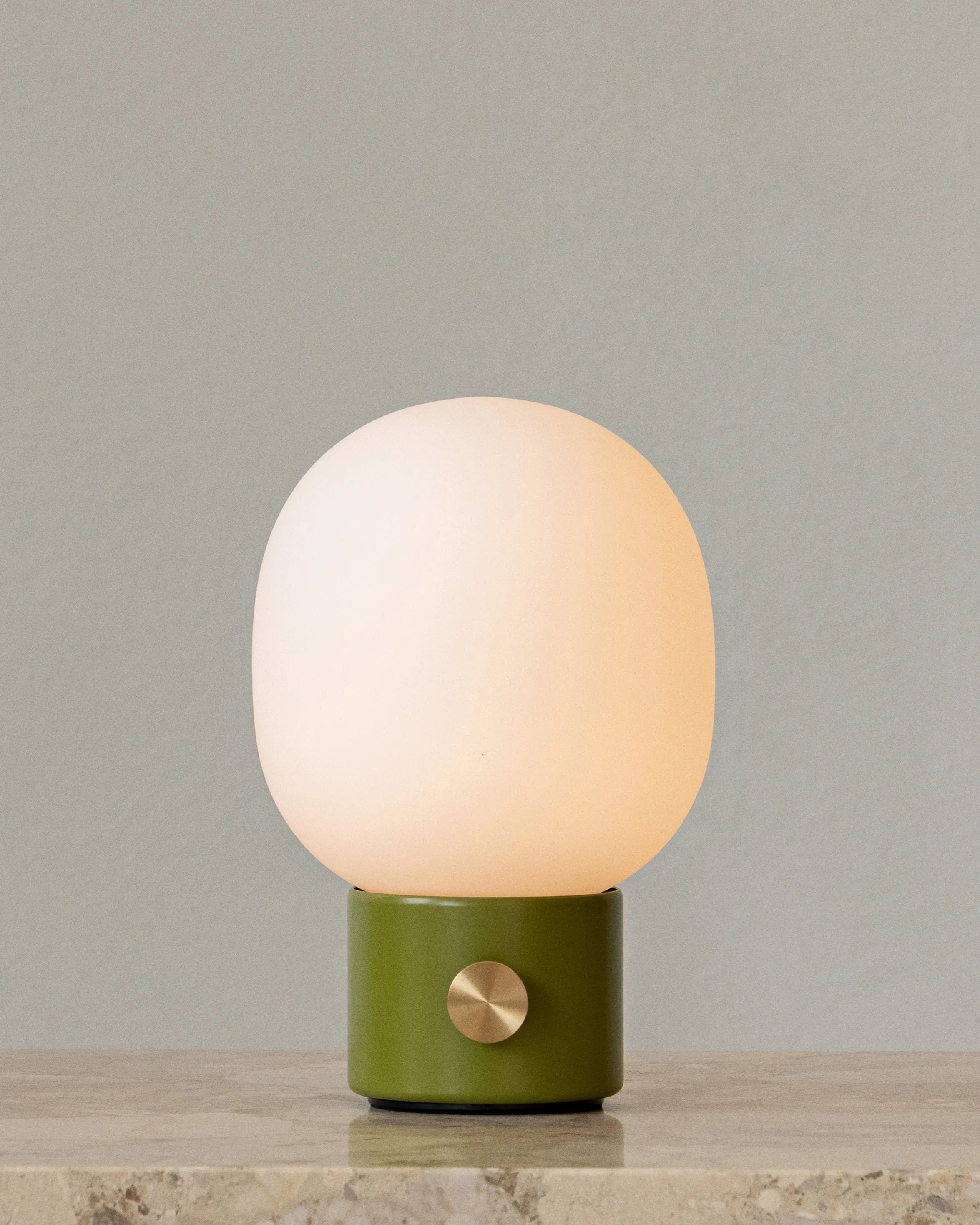 Scandinavian Portable Oval Table Lamp