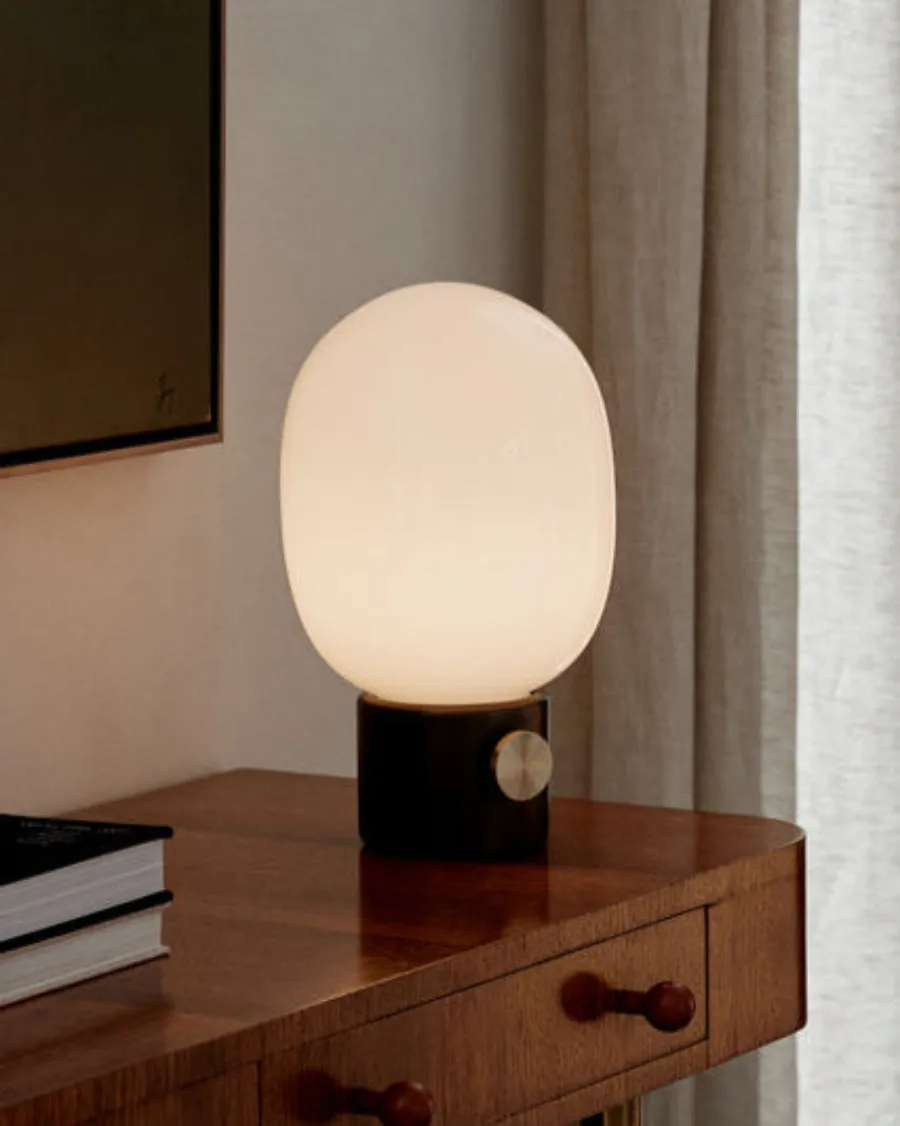 Scandinavian Portable Oval Table Lamp
