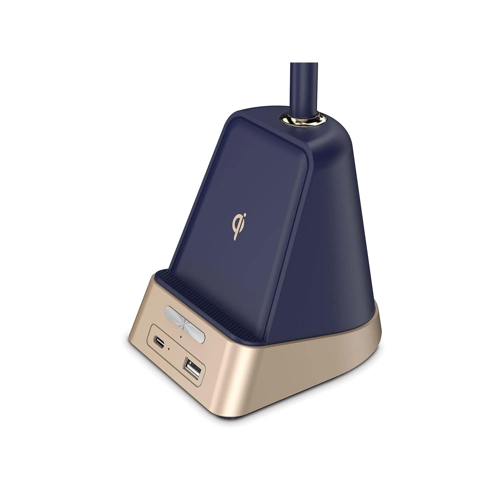 Sheffield Labs 18" James Matte Blue & Gold Led Desk Lamp TL343Q - BLUE ONE SIZE