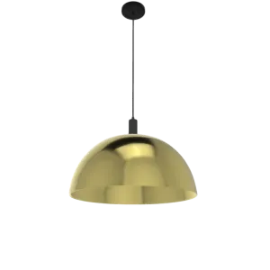 Single Pendant: 24" Brass Dome Shade