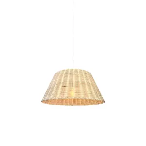 Single Pendant: 30" Bamboo Woven Basket Shade