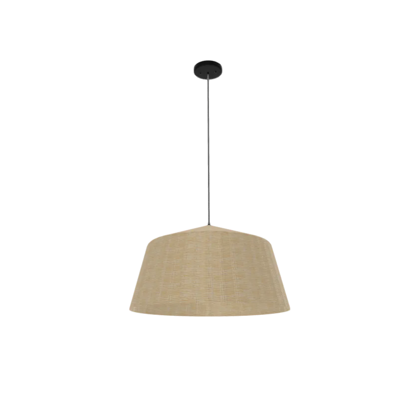 Single Pendant: 30" Bamboo Woven Basket Shade
