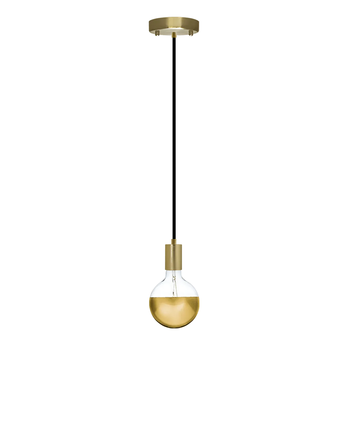 Single Pendant: Brass and Gold Dipped