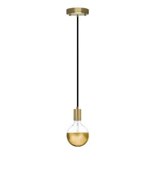 Single Pendant: Brass and Gold Dipped