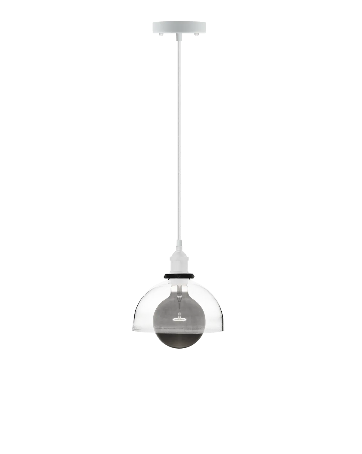 Single Pendant: Glass and Smoke