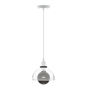 Single Pendant: Glass and Smoke