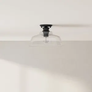 Singleton Collection One-Light 14" Medium Semi-Flush Mount Light