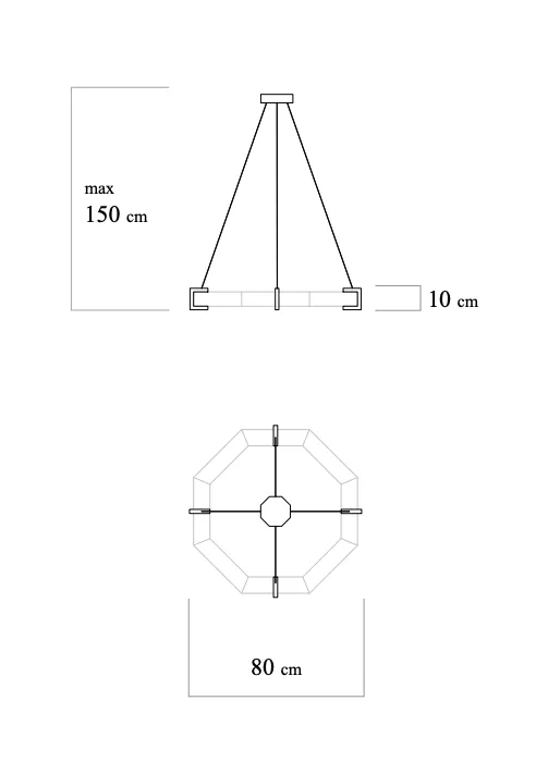 Spectacular Alabaster Octagon Chandelier Large Alabaster Infinity Chandelier