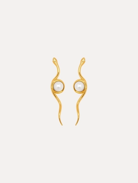 Spiral Snake Earrings