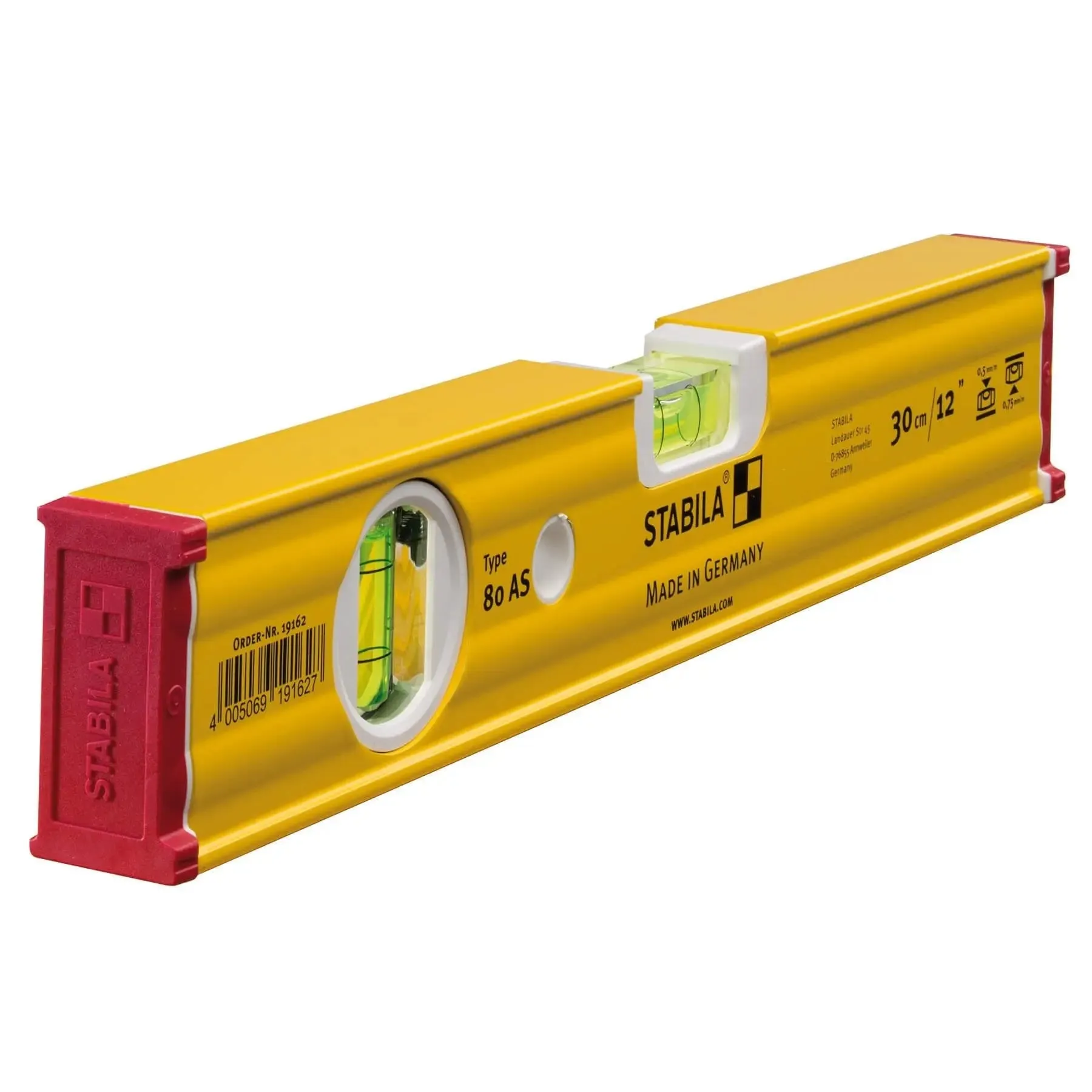 Stabila 29012- 12” Box Beam Level