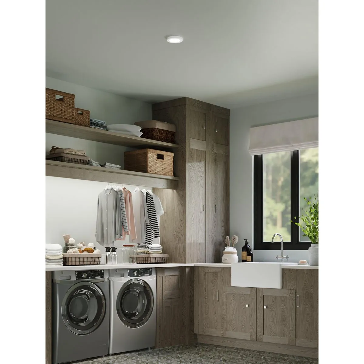 Standby Collection 7.75 in. Surface Mount Motion Detection LED Light