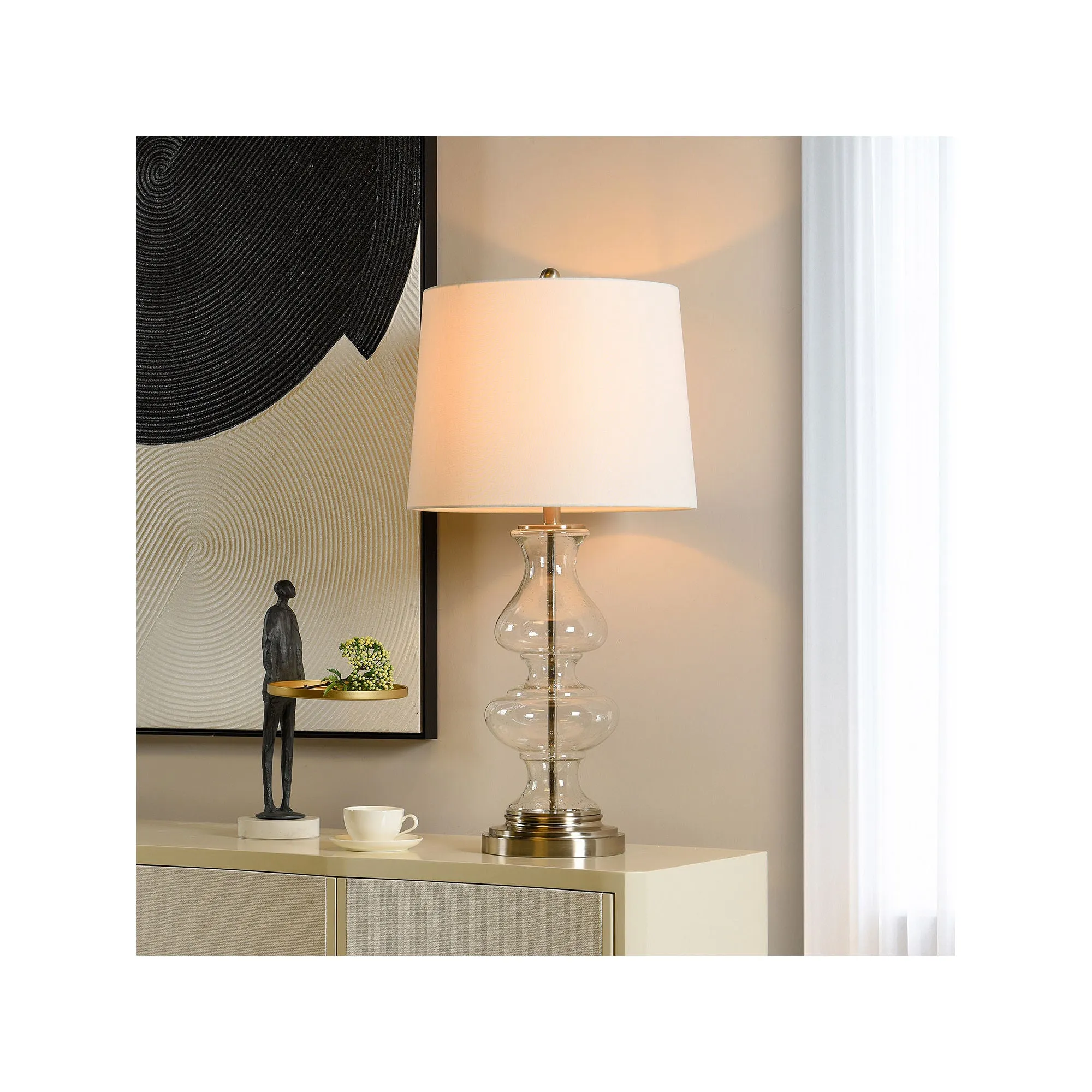 Stylecraft 32" Timeless Table Lamp - WHITE ONE SIZE