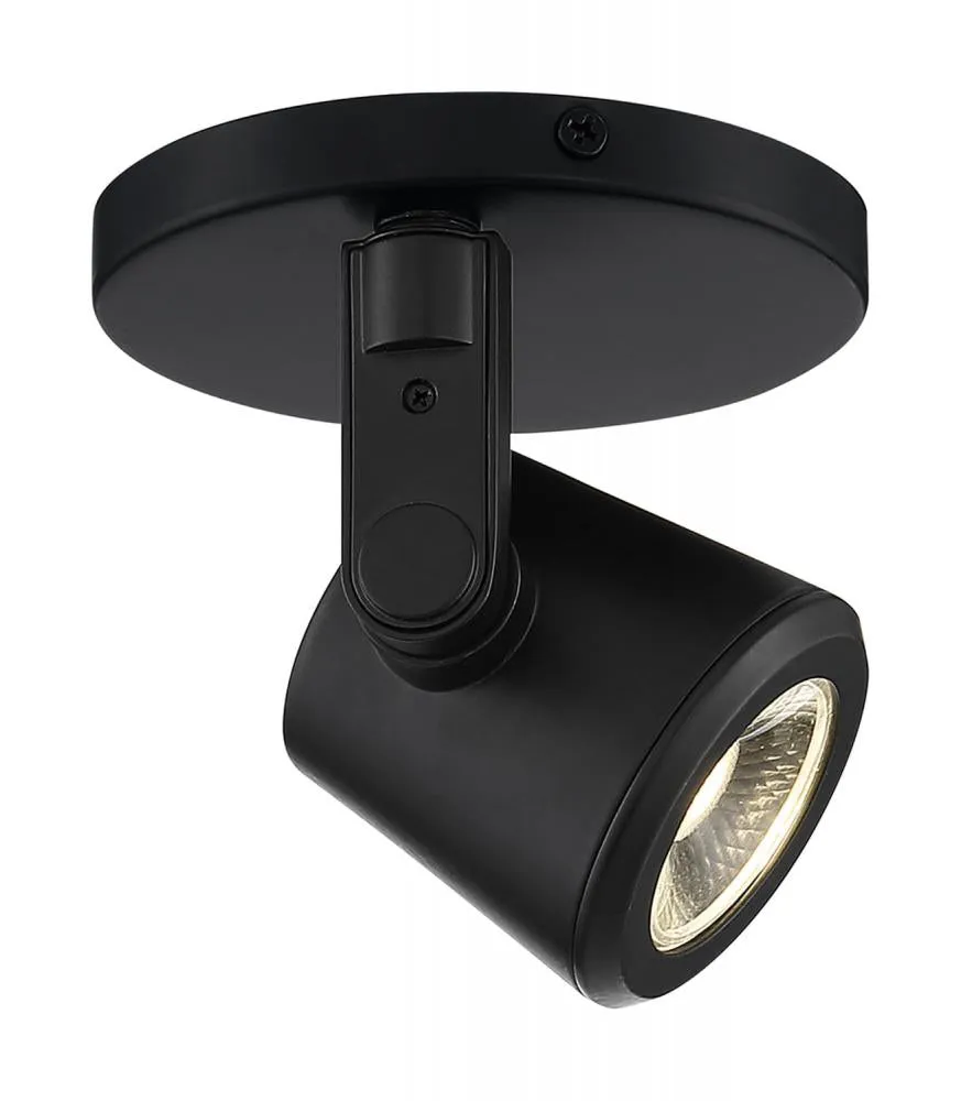 Taper Back Model #11 LED Track Head Mono Point in Black or White Finish