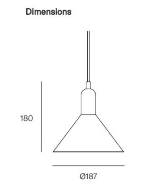 Terracotta Handmade Conical Pendant