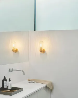 Textured Glass Art Deco Wall Light