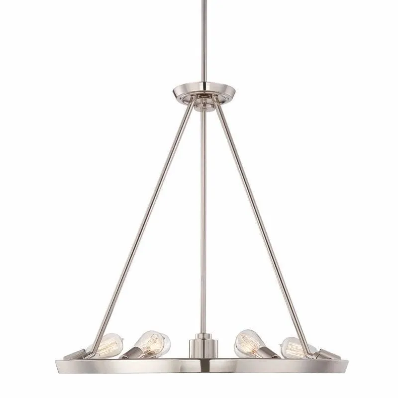 Thomas Edison Vintage Industrial Chandelier