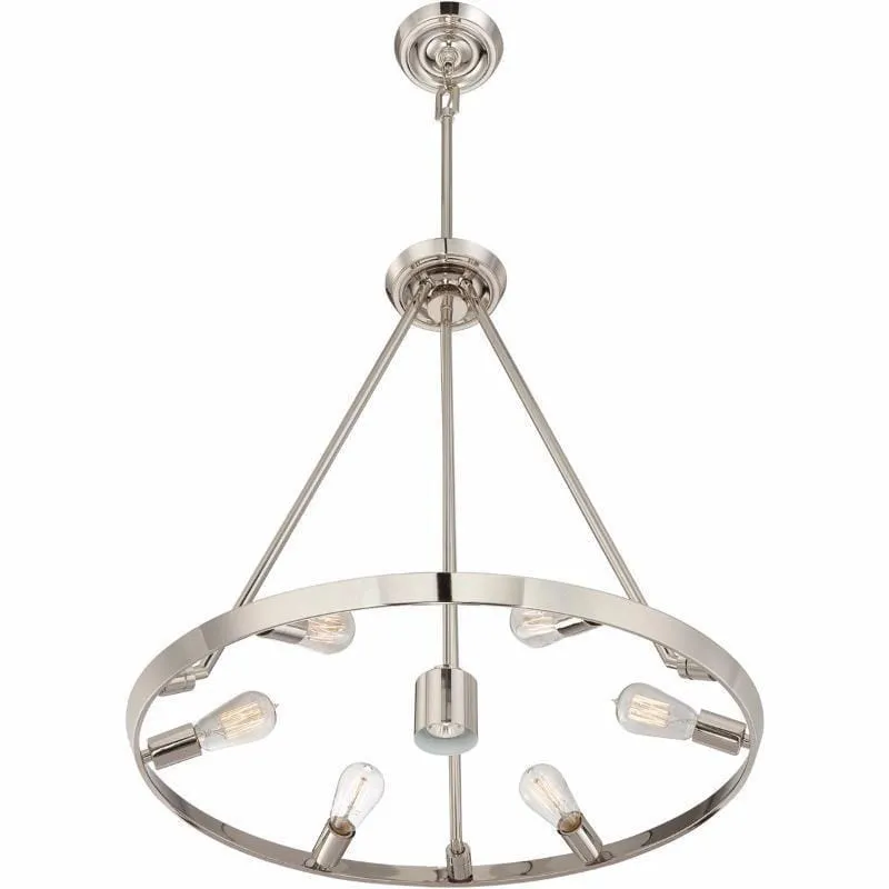 Thomas Edison Vintage Industrial Chandelier