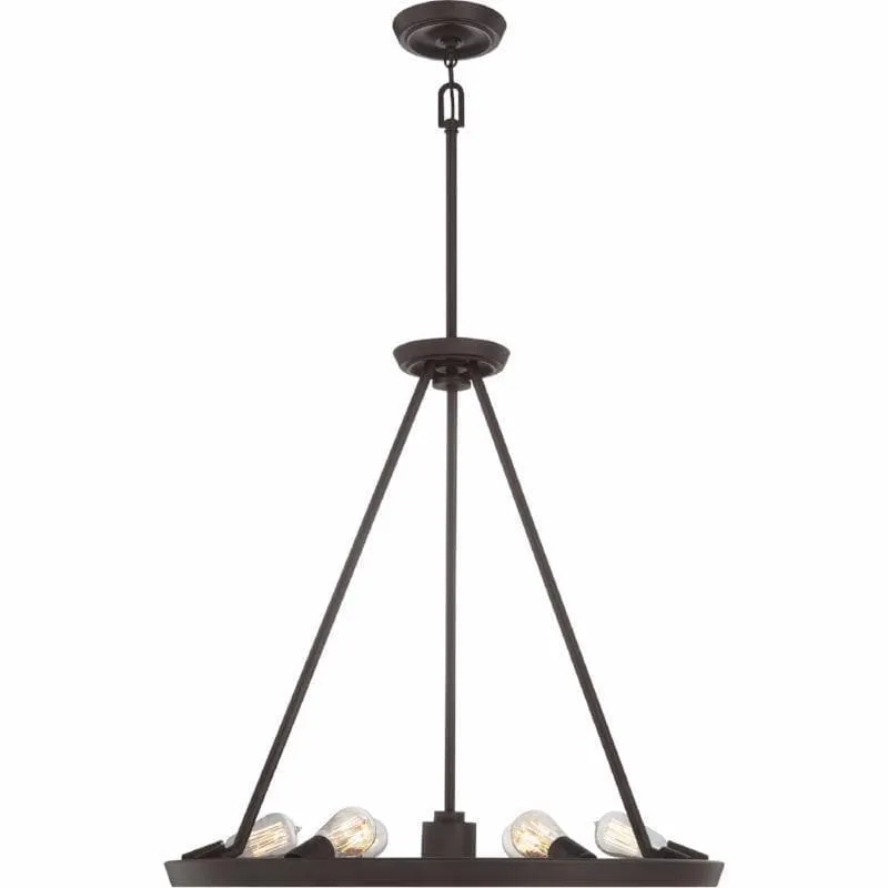Thomas Edison Vintage Industrial Chandelier
