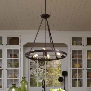 Thomas Edison Vintage Industrial Chandelier