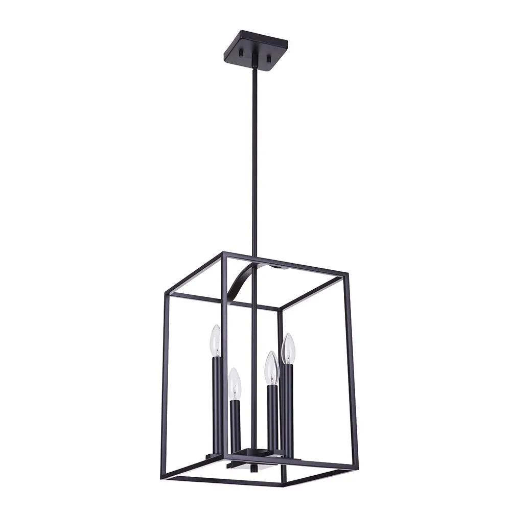 Tiffany 4 Light Pendant - Black