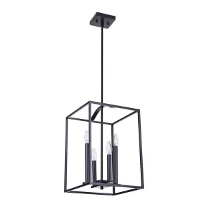 Tiffany 4 Light Pendant - Black