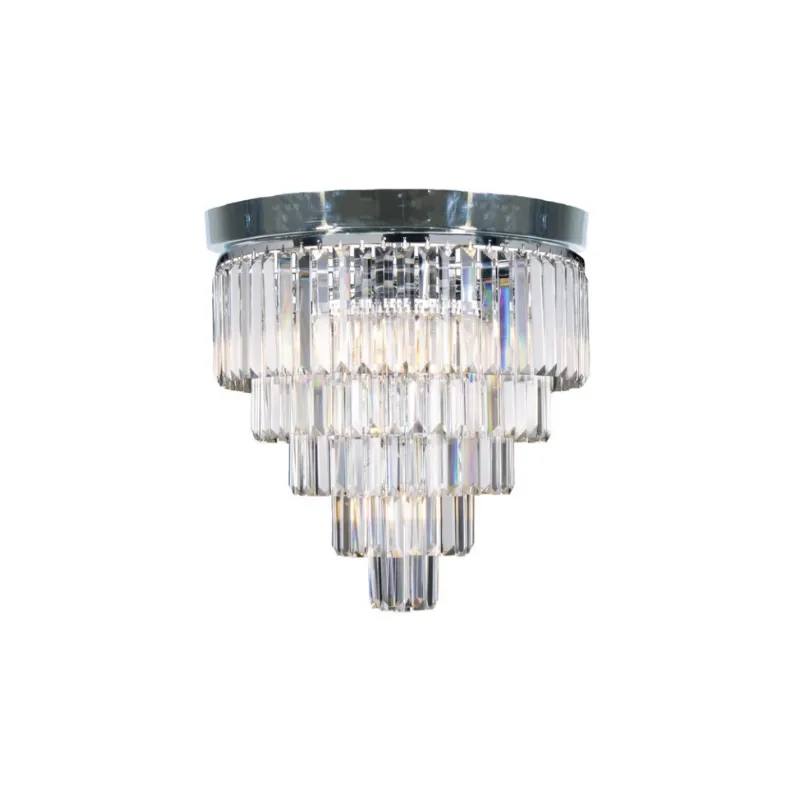 Traditional Crystal Flush Mount Ceiling Light