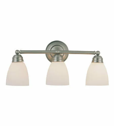 Trans Globe Lighting 3357 BN Ardmore Collection Three Light Bath Vanity Wall Mount in Brushed Nickel Finish