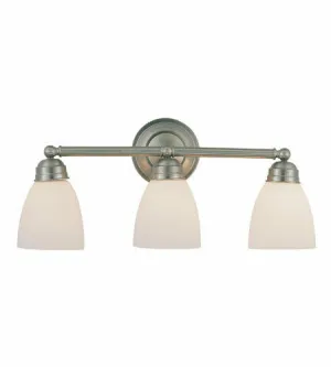 Trans Globe Lighting 3357 BN Ardmore Collection Three Light Bath Vanity Wall Mount in Brushed Nickel Finish