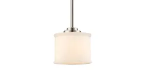 Trans Globe Lighting 70720 BN Cahill Collection One Light Pendant in Brushed Nickel Finish