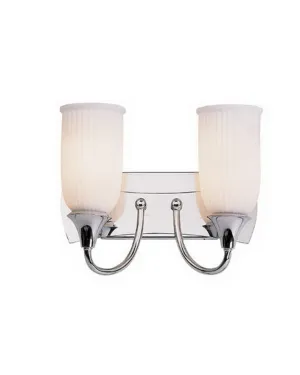 Trans Globe Lighting 7612 PC Two Light Bath Wall Fixture in Polished Chrome Finish
