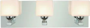 Trans Globe Lighting CB-2693 PC Vienna Collection Three Light Bath Vanity Wall Mount in Polished Chrome Finish