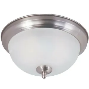 Trans Globe Lighting VL-104430 BN Two Light Flush Ceiling Fixture in Brushed Nickel Finish