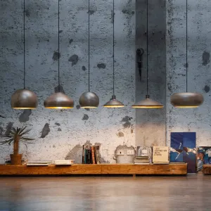 Versatile Aged Steel Pendant