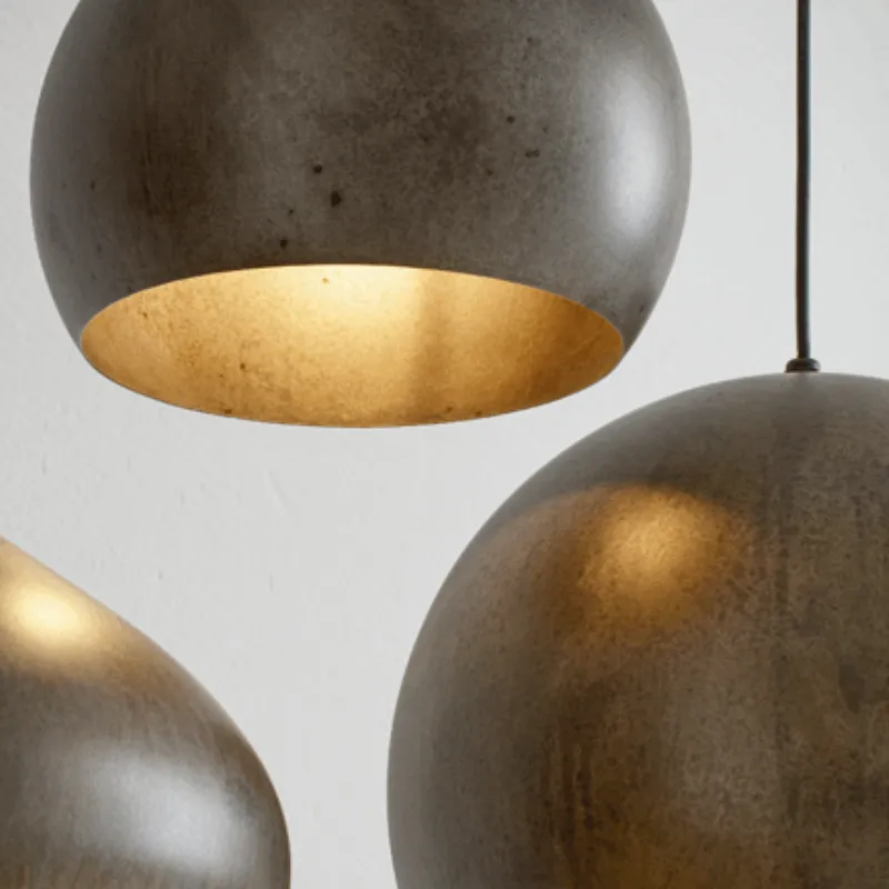 Versatile Aged Steel Pendant