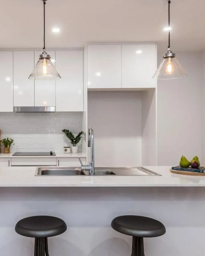 Vintage Style Glass Pendant Light | Antique Silver