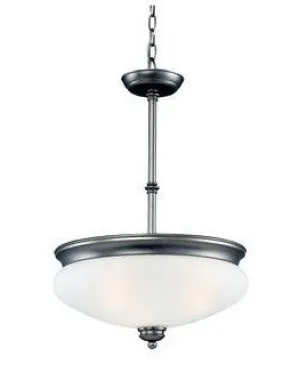 Z-Lite Lighting 301P-AP Three Light Pendant Chandelier in Antique Pewter Finish